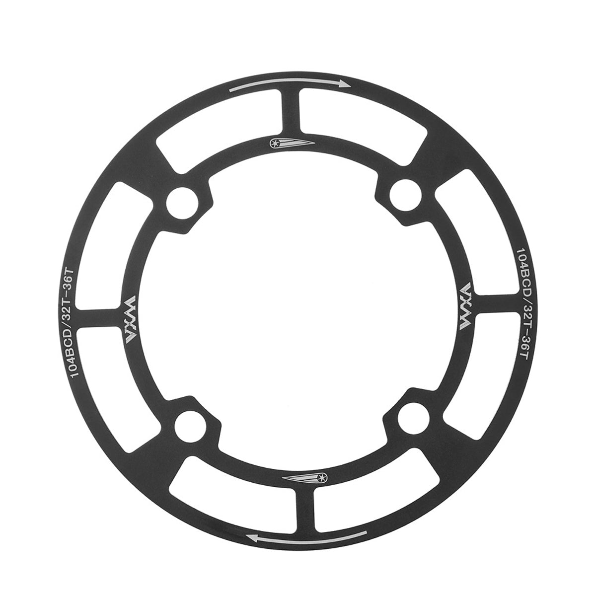 Round Bicycle Gear Disc Cover Single Speed Wheel Protection Shield for Bike Use V528-SINGLE-DISC-COVER-BLACK-607485