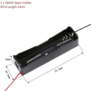 8 Pack 18650 Single Battery Holder Case Rechargeable 18650 Wire Lead Lithium V528-SINGLEBATTERYHOLDER-8-669051