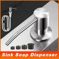 Stainless Steel Sink Soap Dispenser Extension Tube Kit Kitchen Sink Pumps Hand V528-SINKSOAP-275562