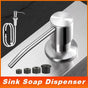 Stainless Steel Sink Soap Dispenser Extension Tube Kit Kitchen Sink Pumps Hand V528-SINKSOAP-275562