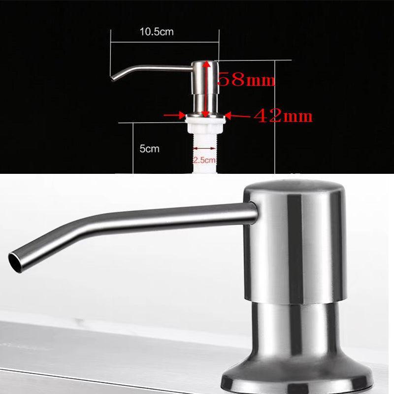 Stainless Steel Sink Soap Dispenser Extension Tube Kit Kitchen Sink Pumps Hand V528-SINKSOAP-275562