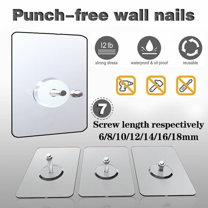 10X Punch-Free Adhesive Wall Hanging Hooks - 18mm V528-SIZE-18MM62441