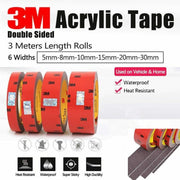 Vehicle 3M Strong Permanent Double Sided Super Sticky Versatile Roll Tape Craft - 8mm V528-SIZE-8MM-QTY-1ROLL70312