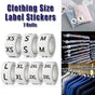 7 Rolls Clothing Size Label Sticker 1Inch Round Size Sticker Labels Self Adhesive V528-SIZE-LABEL-7ROLL-107459