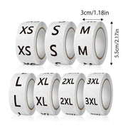 7 Rolls Clothing Size Label Sticker 1Inch Round Size Sticker Labels Self Adhesive V528-SIZE-LABEL-7ROLL-107459