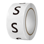 7 Rolls Clothing Size Label Sticker 1Inch Round Size Sticker Labels Self Adhesive V528-SIZE-LABEL-7ROLL-107459