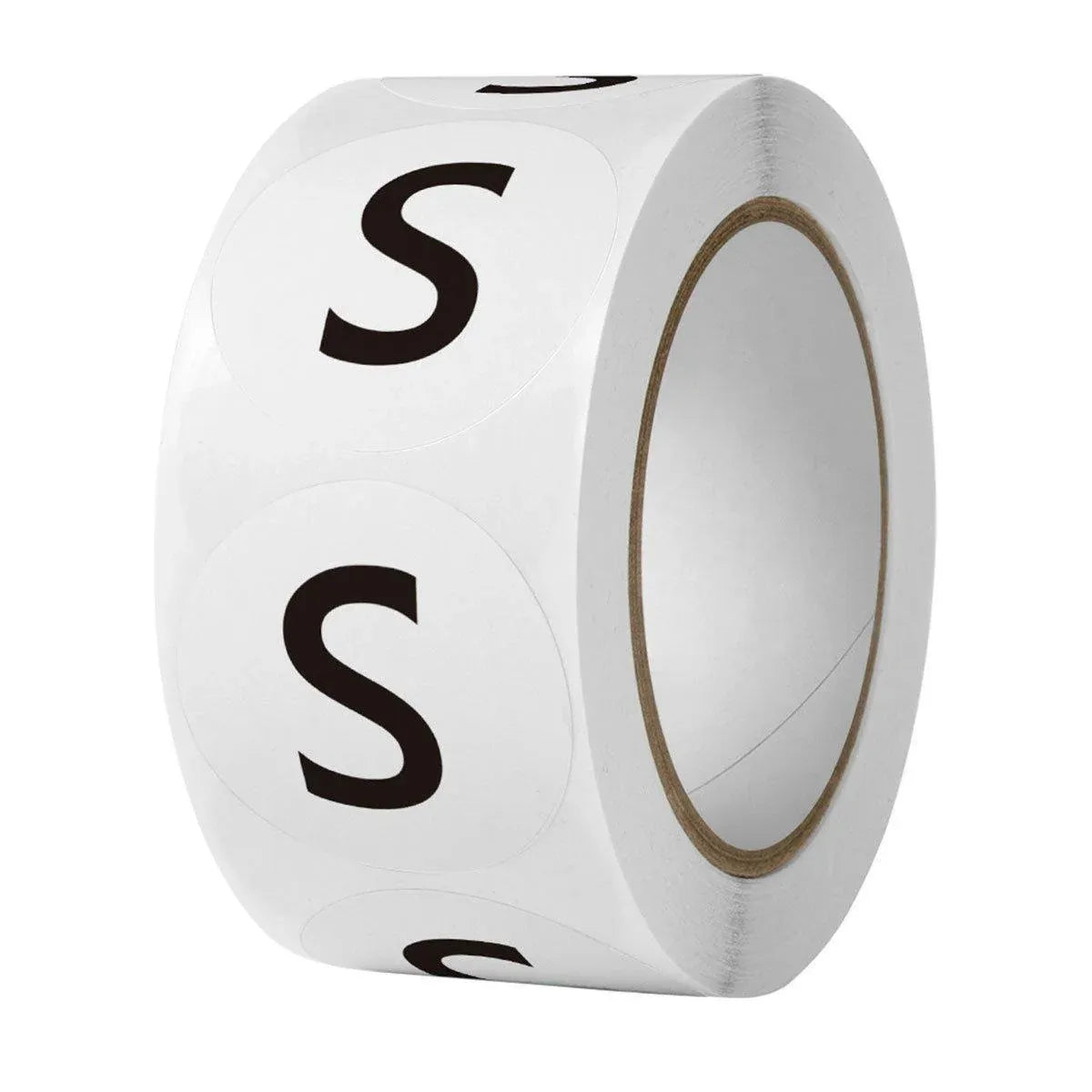 7 Rolls Clothing Size Label Sticker 1Inch Round Size Sticker Labels Self Adhesive V528-SIZE-LABEL-7ROLL-107459
