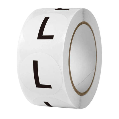 7 Rolls Clothing Size Label Sticker 1Inch Round Size Sticker Labels Self Adhesive V528-SIZE-LABEL-7ROLL-107459