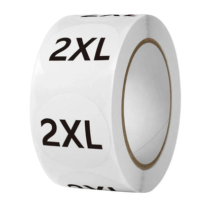 7 Rolls Clothing Size Label Sticker 1Inch Round Size Sticker Labels Self Adhesive V528-SIZE-LABEL-7ROLL-107459