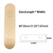 Skateboard Deck Surface Durable Non-Slip Grip Tape Replacement Board Parts V528-SKATEBOARD-WITHOUT-WHEELS-429292