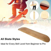 Skateboard Deck Surface Durable Non-Slip Grip Tape Replacement Board Parts V528-SKATEBOARD-WITHOUT-WHEELS-429292