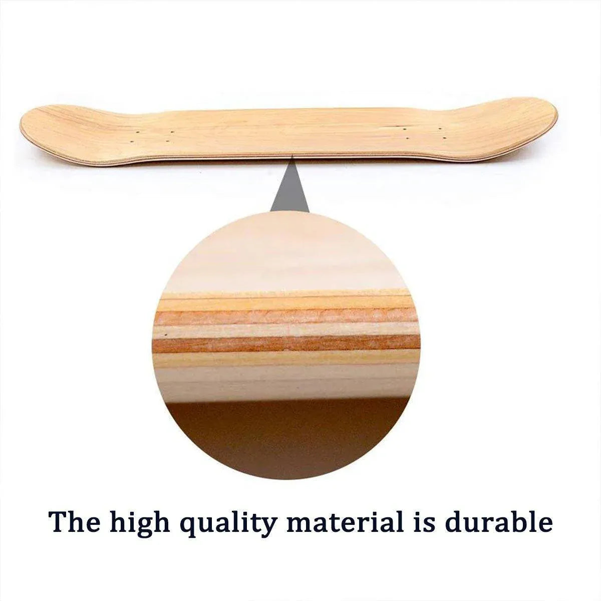 Skateboard Deck Surface Durable Non-Slip Grip Tape Replacement Board Parts V528-SKATEBOARD-WITHOUT-WHEELS-429292