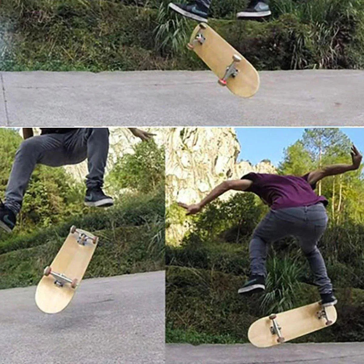 Skateboard Deck Surface Durable Non-Slip Grip Tape Replacement Board Parts V528-SKATEBOARD-WITHOUT-WHEELS-429292