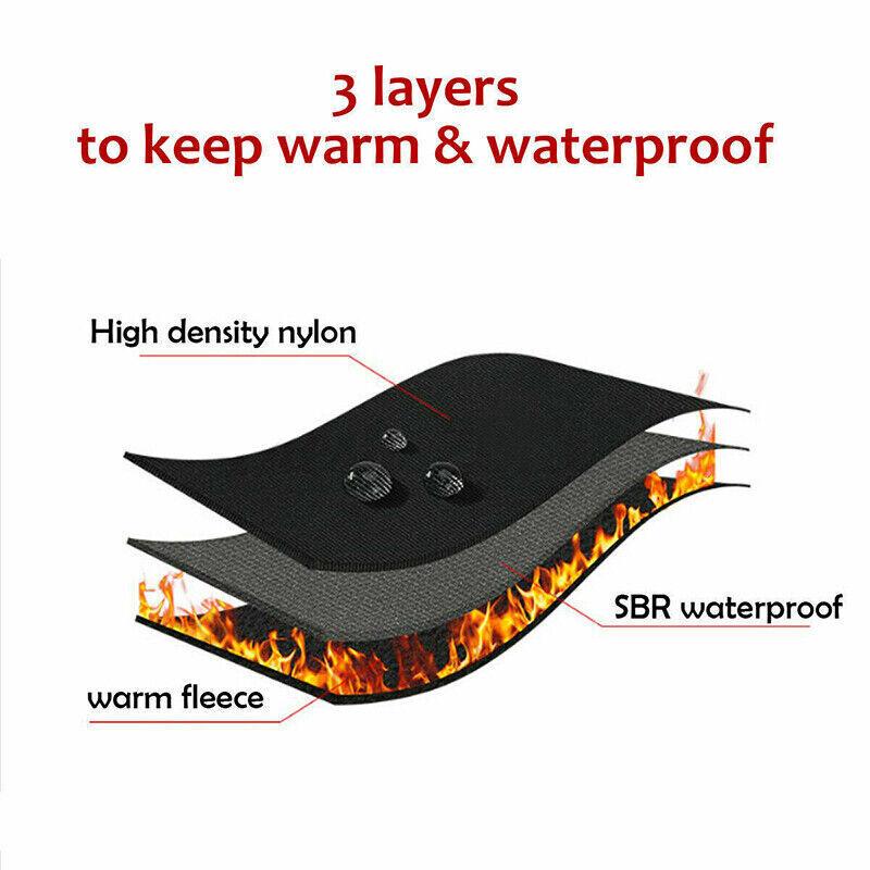Winter Warm Thermal Outdoor Sports Waterproof Windproof Touch Screen Ski Gloves - L V528-SKIGLOVES-BLACK-L-139852