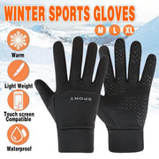 Winter Warm Thermal Outdoor Sports Waterproof Windproof Touch Screen Ski Gloves - M V528-SKIGLOVES-BLACK-M-250800