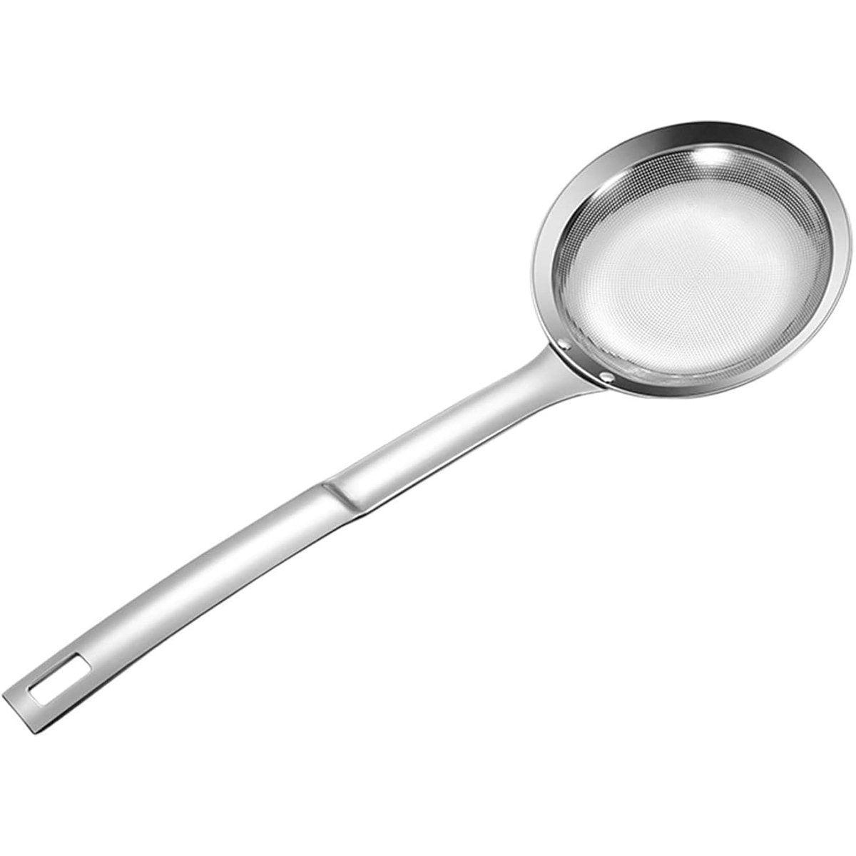 Oil Separator Spoon Mesh Fine Hole Filter Degreasing Residue Cooking Tool - Samll V528-SKIMMER-SPOON-S-815091