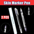 Microblading Tattoo Eyebrow Surgical Skin Marker Pen Ruler Tattoo Piercing 2Pcs V528-SKINMARKERPEN-2PCS-459972