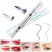 Microblading Tattoo Eyebrow Surgical Skin Marker Pen Ruler Tattoo Piercing 2Pcs V528-SKINMARKERPEN-2PCS-459972