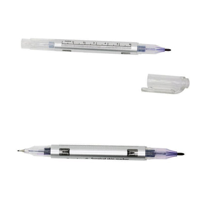 Microblading Tattoo Eyebrow Surgical Skin Marker Pen Ruler Tattoo Piercing 2Pcs V528-SKINMARKERPEN-2PCS-459972