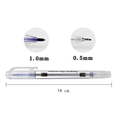 Microblading Tattoo Eyebrow Surgical Skin Marker Pen Ruler Tattoo Piercing 2Pcs V528-SKINMARKERPEN-2PCS-459972