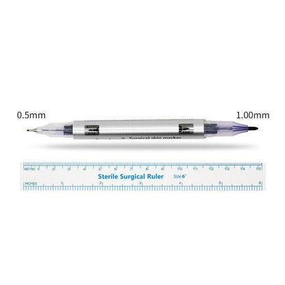 Microblading Tattoo Eyebrow Surgical Skin Marker Pen Ruler Tattoo Piercing 2Pcs V528-SKINMARKERPEN-2PCS-459972