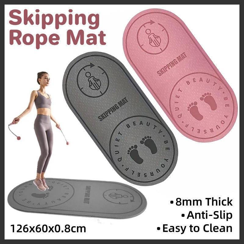 Jump Rope Mat Soundproof Shock Absorbing Mat for Indoor Fitness Yoga Floor Use - Grey V528-SKIPPING-GREY-746205