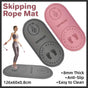 Jump Rope Mat Soundproof Shock Absorbing Mat for Indoor Fitness Yoga Floor Use - Grey V528-SKIPPING-GREY-746205