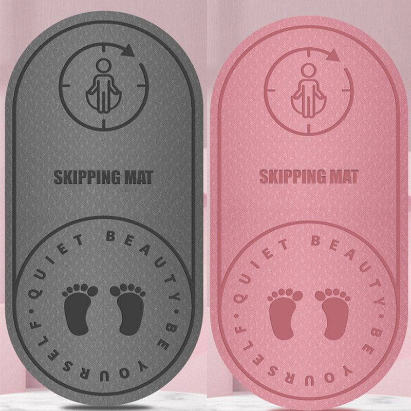 Jump Rope Mat Soundproof Shock Absorbing Mat for Indoor Fitness Yoga Floor Use - Grey V528-SKIPPING-GREY-746205