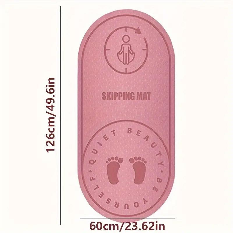 Jump Rope Mat Soundproof Shock Absorbing Mat for Indoor Fitness Yoga Floor Use - Pink V528-SKIPPING-PINK-839901