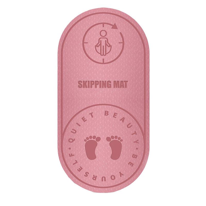 Jump Rope Mat Soundproof Shock Absorbing Mat for Indoor Fitness Yoga Floor Use - Pink V528-SKIPPING-PINK-839901