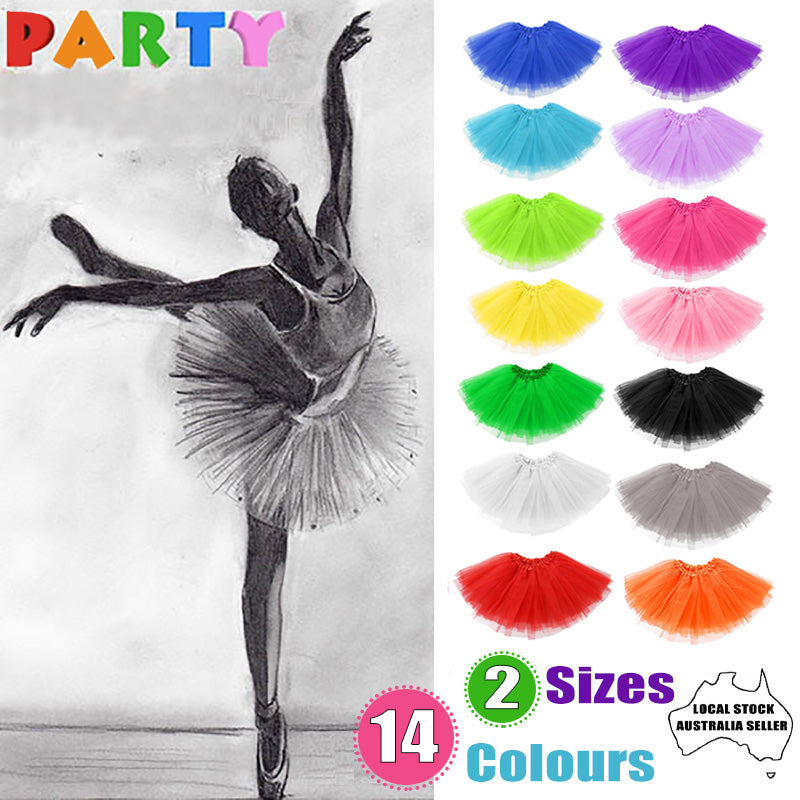 Girls Tutu Skirt Princess Dressup Party Costume Ballet Dancewear - Fruit Green V528-SKIRT-SMALL-FRUITGREEN-345623