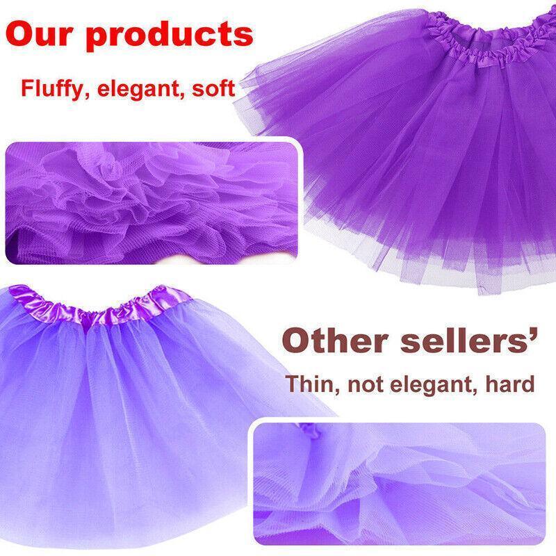 Girls Tutu Skirt Princess Dressup Party Costume Ballet Dancewear - Fruit Green V528-SKIRT-SMALL-FRUITGREEN-345623