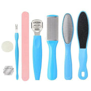 8Pcs Manicure Foot Rasp File Hard Dead Skin Remover Pedicure Peeling Tools Kit V528-SKIRTINGBOARD-8PCS-BLUE-445522