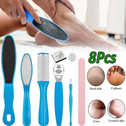 8Pcs Manicure Foot Rasp File Hard Dead Skin Remover Pedicure Peeling Tools Kit V528-SKIRTINGBOARD-8PCS-BLUE-445522