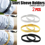 Unisex Anti-Slip Shirt Sleeve Holders Fashion Elastic Armbands Hold Ups Garter - Black V528-SLEEVEHOLDER-BLACK2PCS-285965