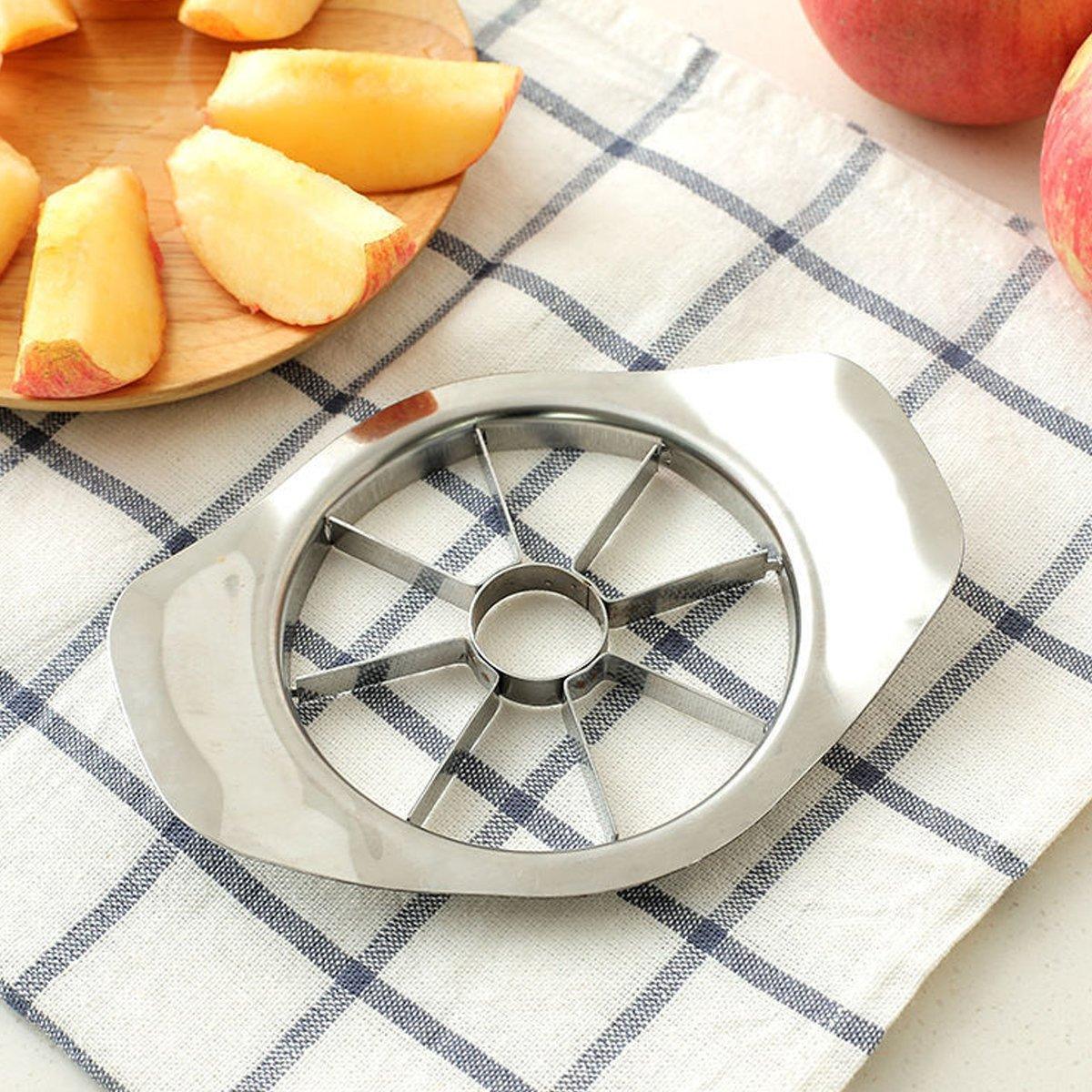 1/2PCS Apple Corer Slicer Peeler Stainless Steel Fruit Cutter Divider Home Tool - 1PC V528-SLICER-1PC-497342