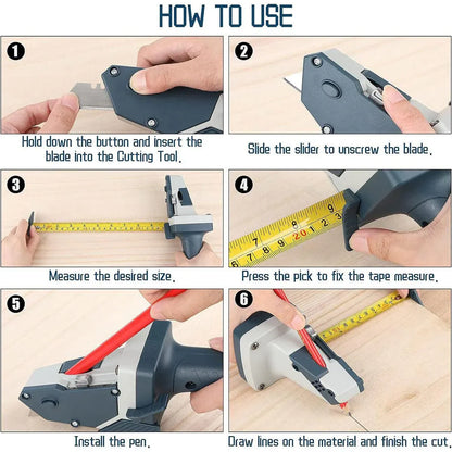 Drywall Gypsum Board Cutter Woodworking Special Knife Compasses for Decoration V528-SLICER-908889