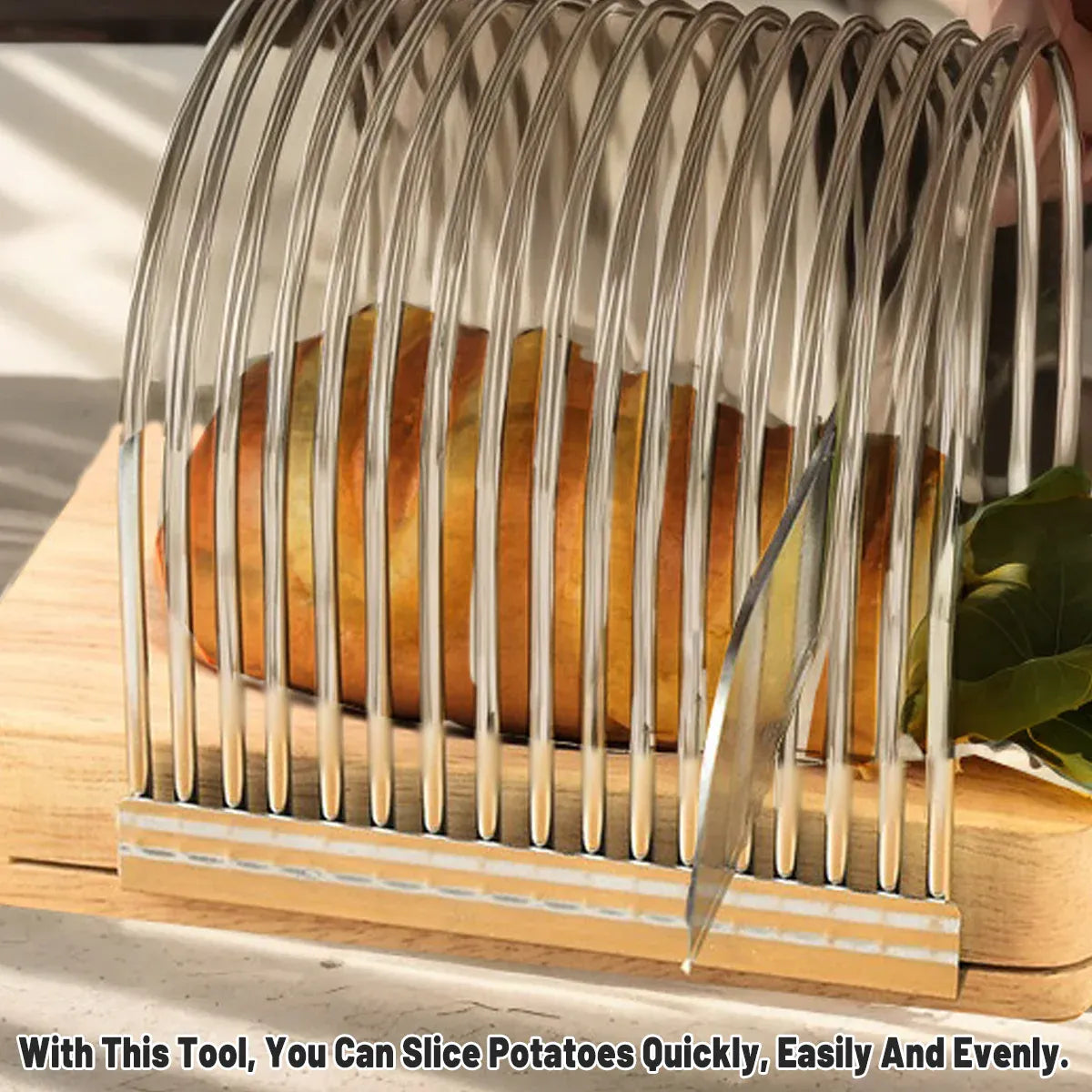 Multifunction Kitchen Bread Toast Slicer Potato Cheese Baking Cutter Divider V528-SLICER-SILVER-948200