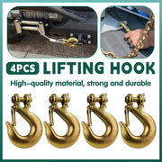 4pcs Sheep Horn Grab Hooks Slide Hooks Chain Link Hooks Heavy Duty Hanging Tools V528-SLIDING-HOOK-YJHG516-4PC-529570