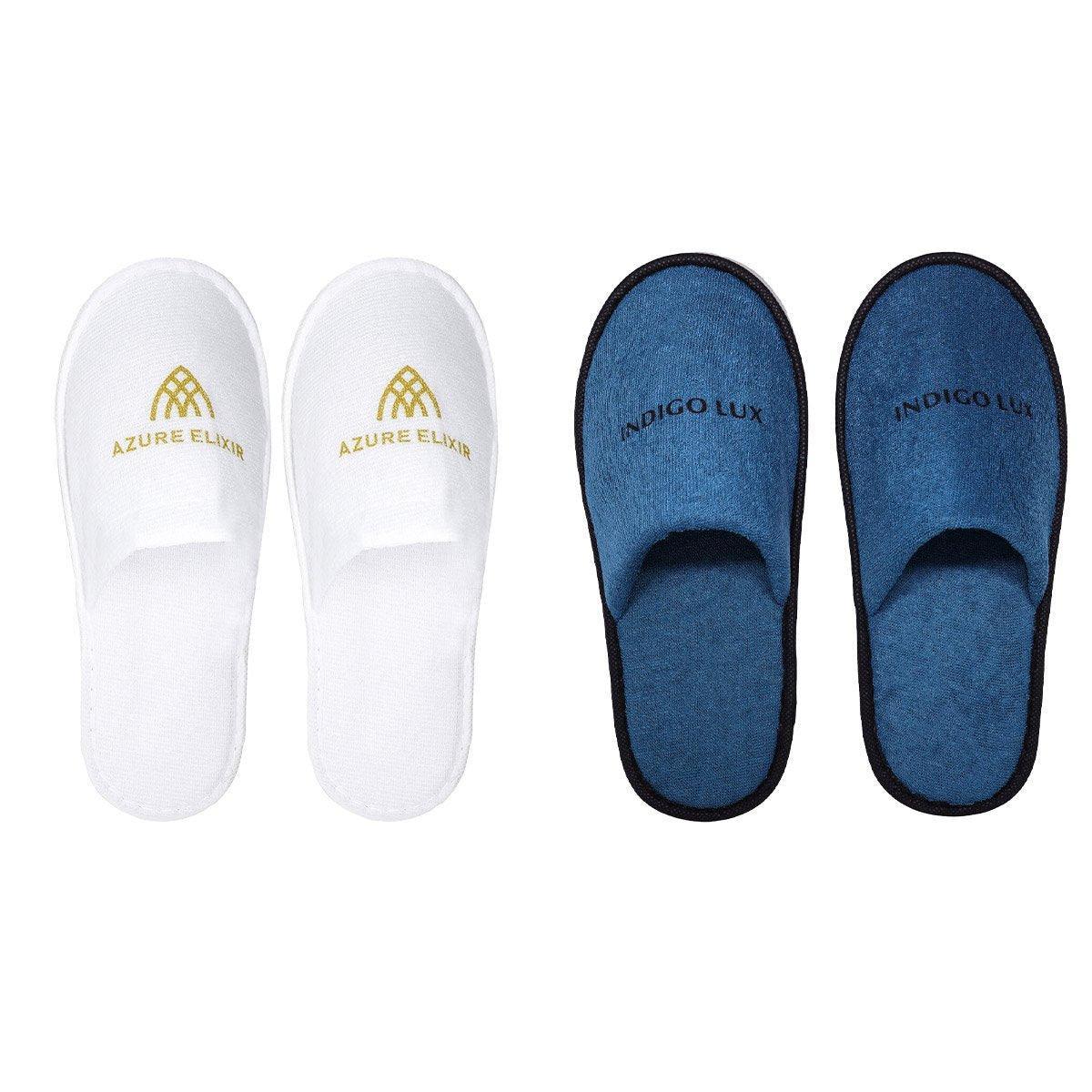 30 Pairs Hotel Guesthouse Hospitality Slippers for Household Comfort and Use - Blue V528-SLIPPERS-30PCS-144059
