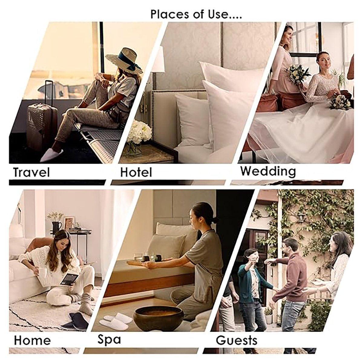 30 Pairs Hotel Guesthouse Hospitality Slippers for Household Comfort and Use - Blue V528-SLIPPERS-30PCS-144059