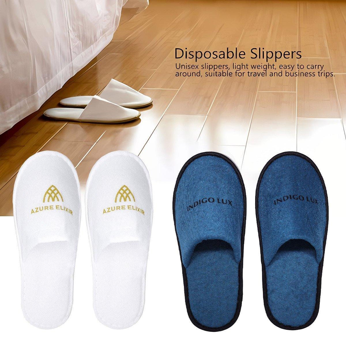 30 Pairs Hotel Guesthouse Hospitality Slippers for Household Comfort and Use - White V528-SLIPPERS-30PCS-361518
