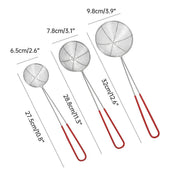 3X Stainless Steel Slotted Filter Spoon MilkTea Kitchen Tool OilSkimmer Strainer V528-SLOTTED-SPOON-3PCS-977474