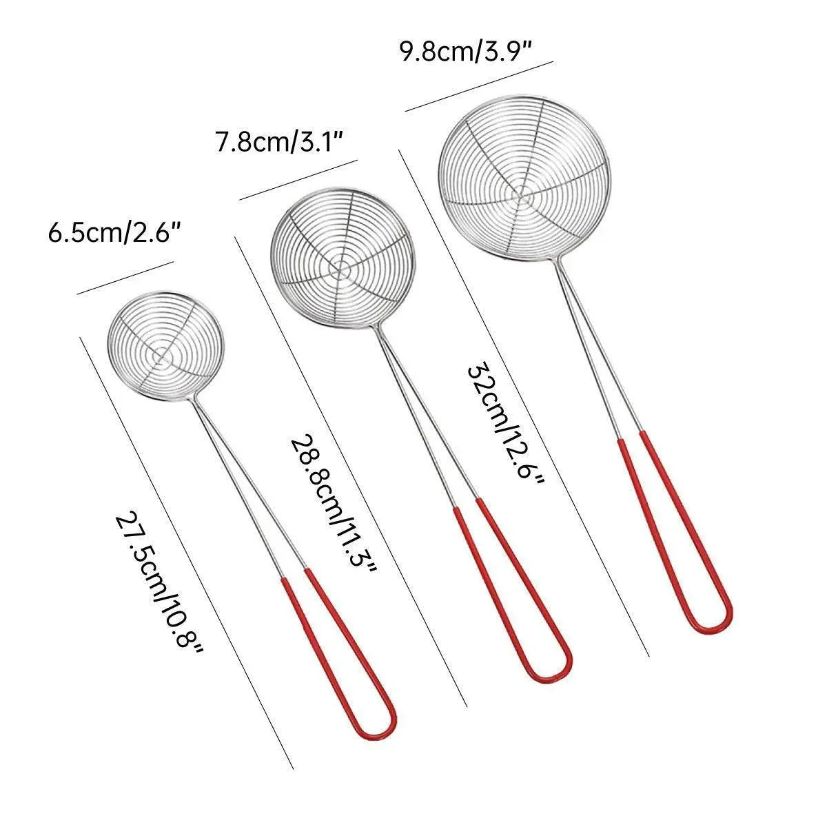 3X Stainless Steel Slotted Filter Spoon MilkTea Kitchen Tool OilSkimmer Strainer V528-SLOTTED-SPOON-3PCS-977474