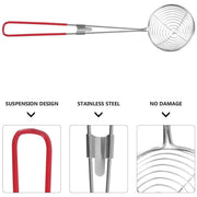 3X Stainless Steel Slotted Filter Spoon MilkTea Kitchen Tool OilSkimmer Strainer V528-SLOTTED-SPOON-3PCS-977474