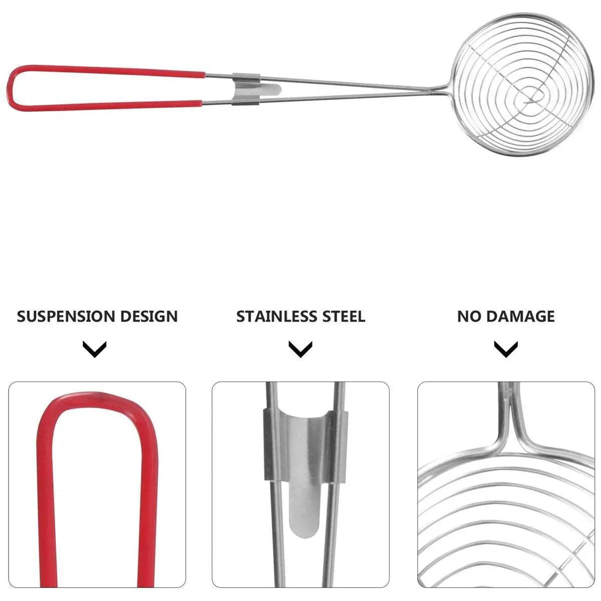 3X Stainless Steel Slotted Filter Spoon MilkTea Kitchen Tool OilSkimmer Strainer V528-SLOTTED-SPOON-3PCS-977474