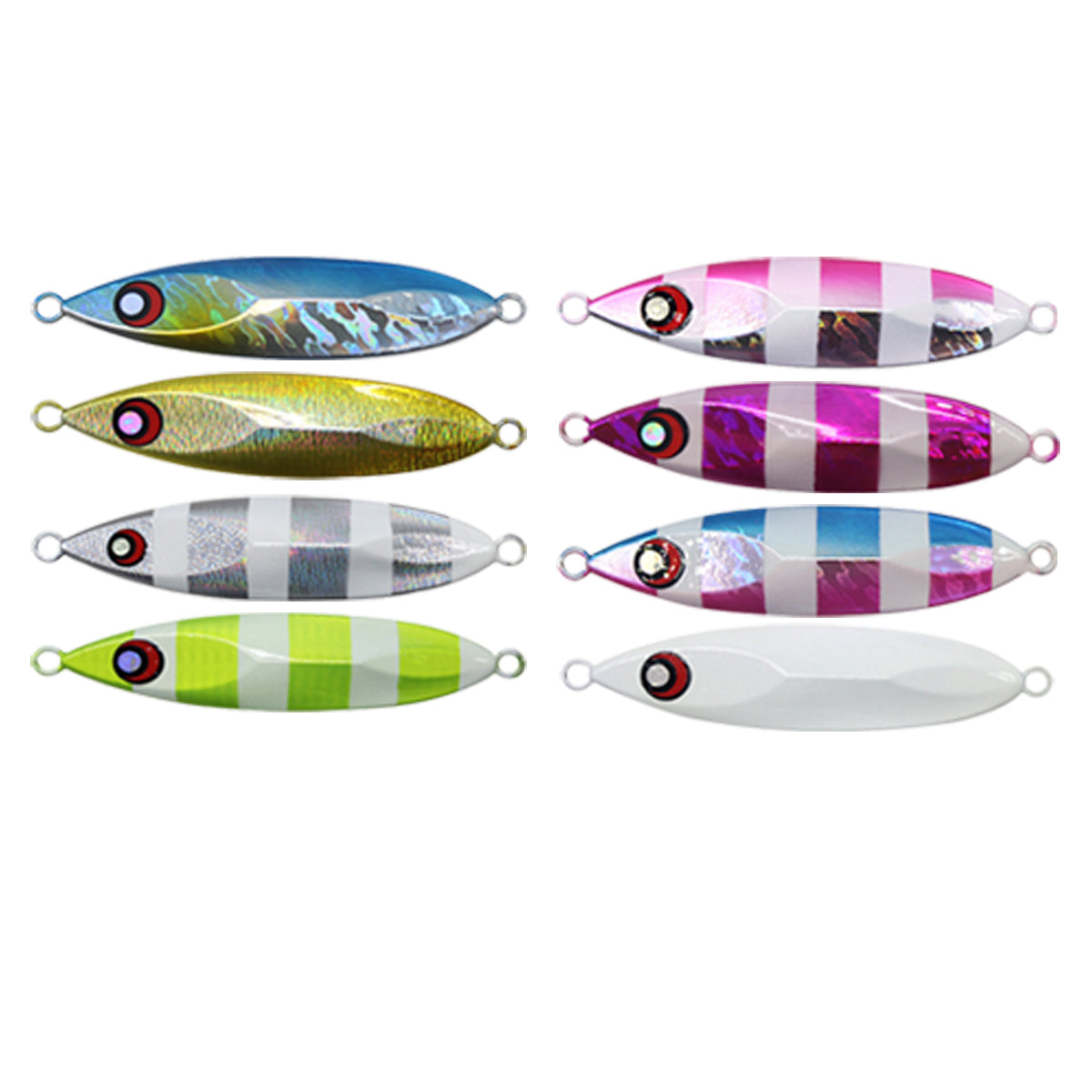 Fishing Lure Bait Set 8pcs Conical Boat Tackle Artificial Hard Bait Accessories - 120g