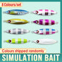 Fishing Lure Bait Set 8pcs Conical Boat Tackle Artificial Hard Bait Accessories - 40g V528-SLOW-JIGGING-LURE-8-40-341990