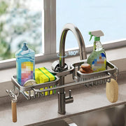 Multifunctional Faucet Shelf Kitchen Storage Sink Draining Basket Household Rack - Black V528-SLT-BLACK-131434