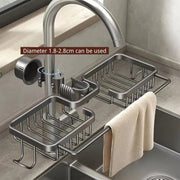 Multifunctional Faucet Shelf Kitchen Storage Sink Draining Basket Household Rack - Silver V528-SLT-SILVER-669395